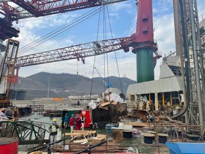 海上风电安装船海水漫浸事故追踪!“振江”号预计4月恢复运营